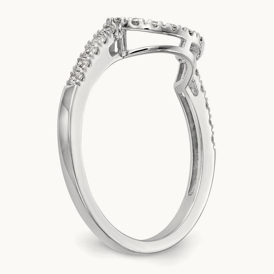 Diamond Wedding Band, 14K White Gold