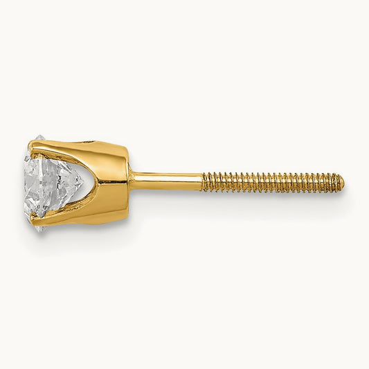 Single Stud Diamond Earring, 14K