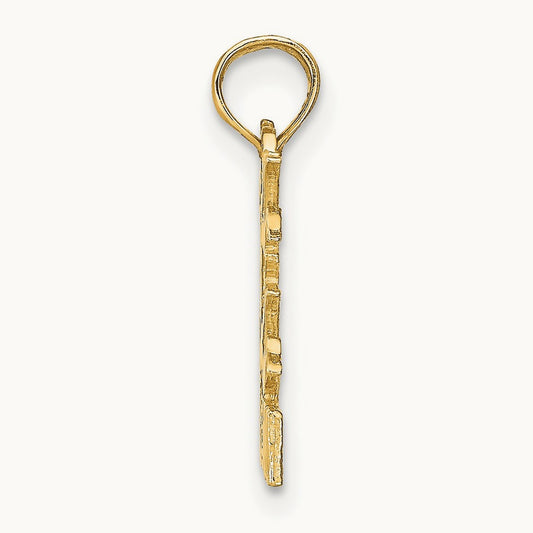 GEMINI Zodiac Charm — 14K Yellow Gold