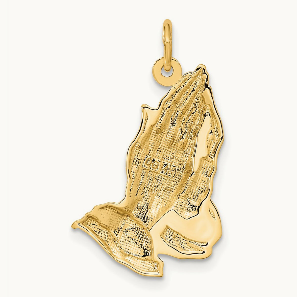 Praying Hands Pendant — 14K Yellow Gold