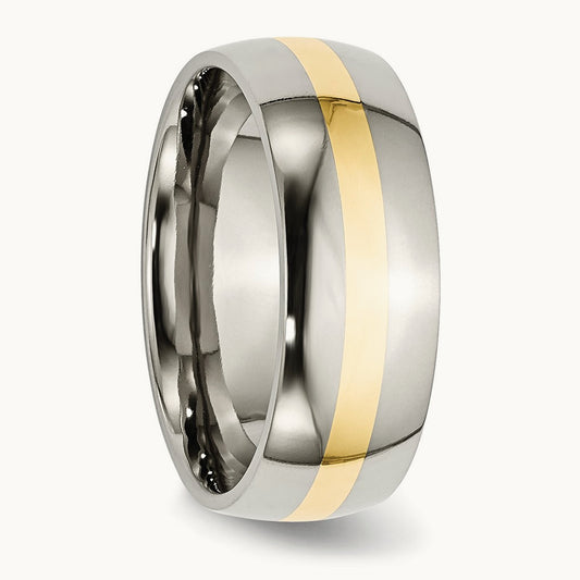 Polished Band — 14K Yellow Gold, 8mm