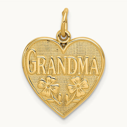 GRANDMA Heart Charm — photo set