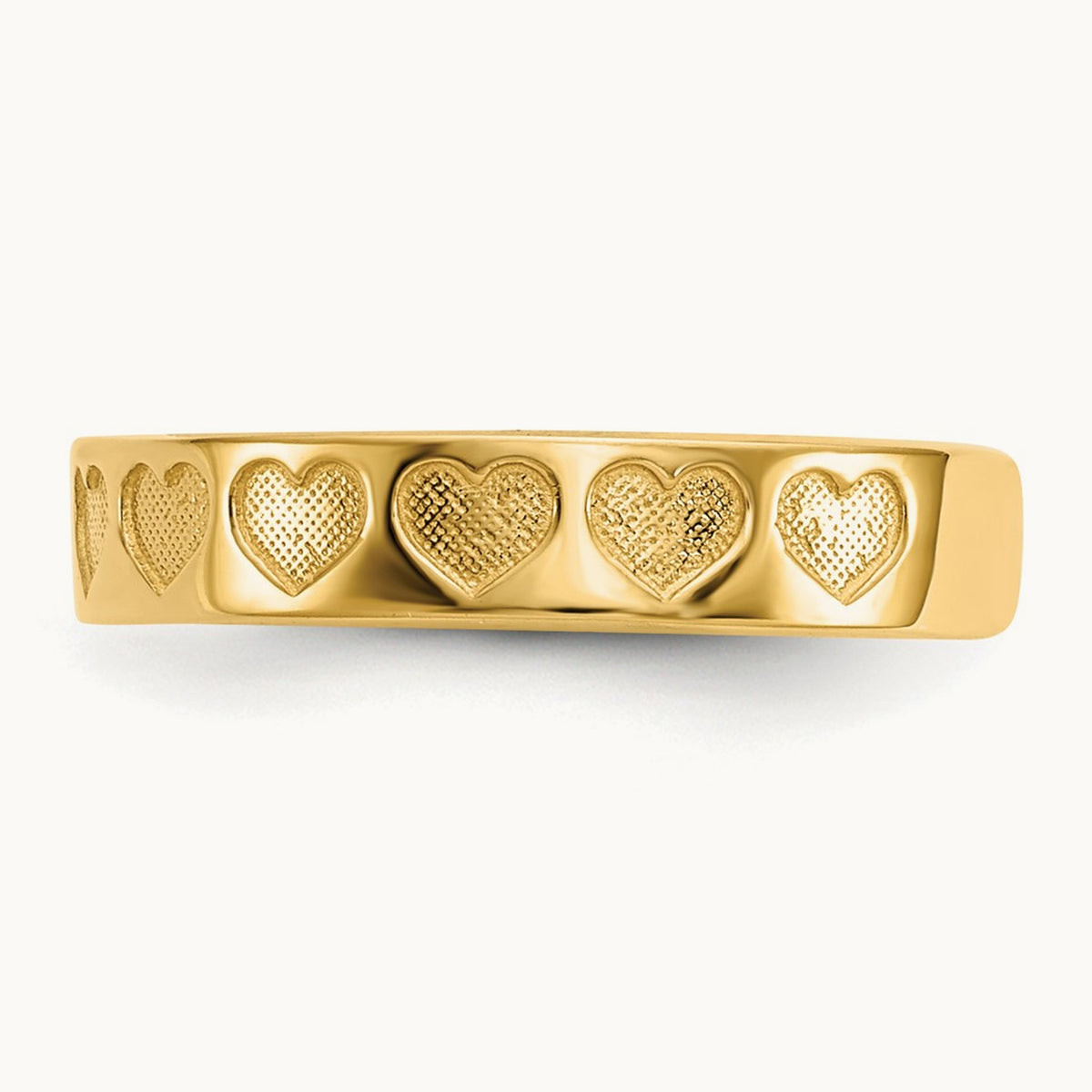 Heart Toe Ring, 14K
