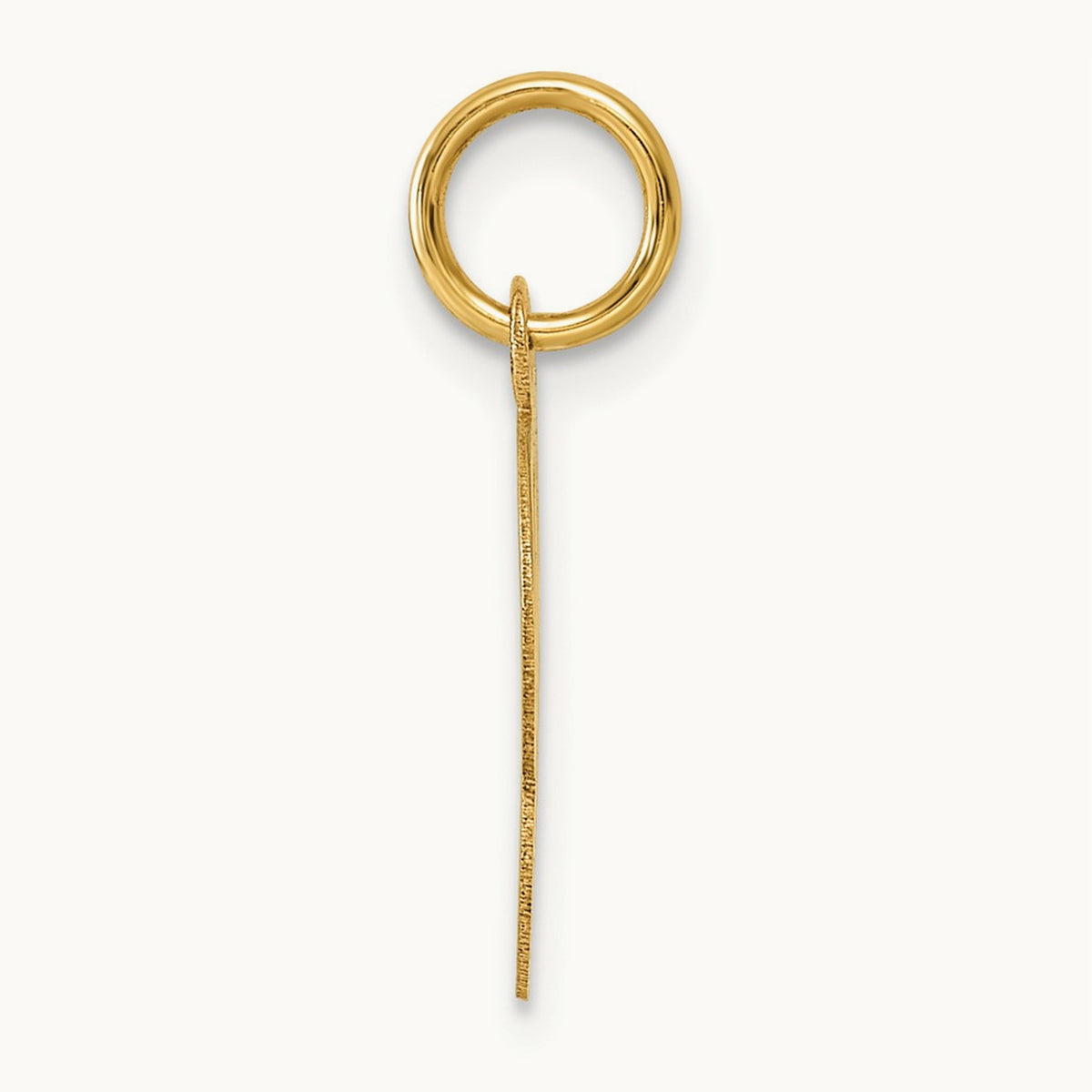 Script Initial Charm, 14K Yellow Gold