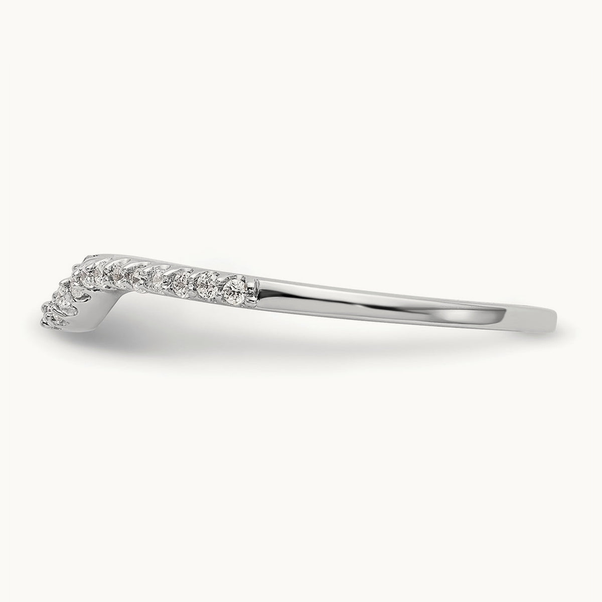 Diamond Wedding Band, 14K White Gold