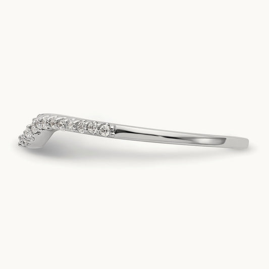 Diamond Wedding Band, 14K White Gold