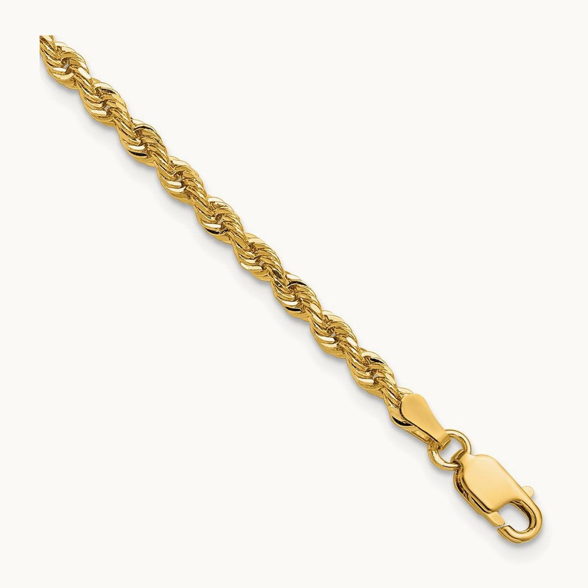 Diamond-cut Rope Chain — 3.0mm