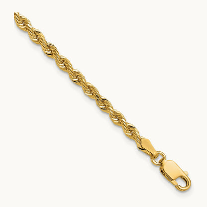 Diamond-cut Rope Chain — 3.0mm
