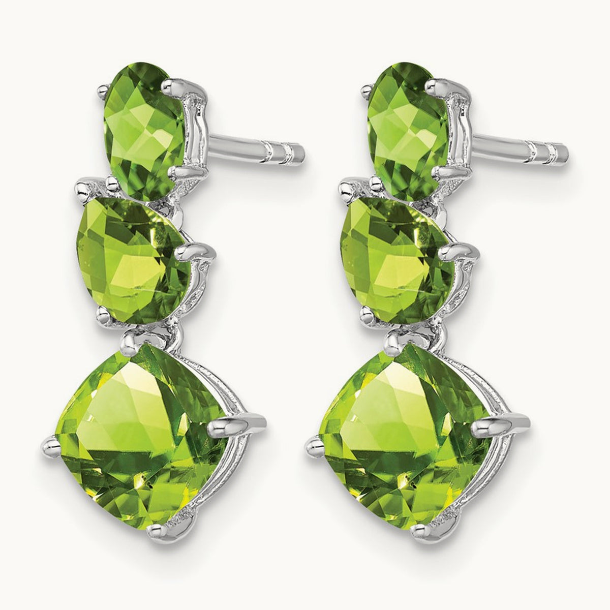 Peridot Dangle Earrings — photo set