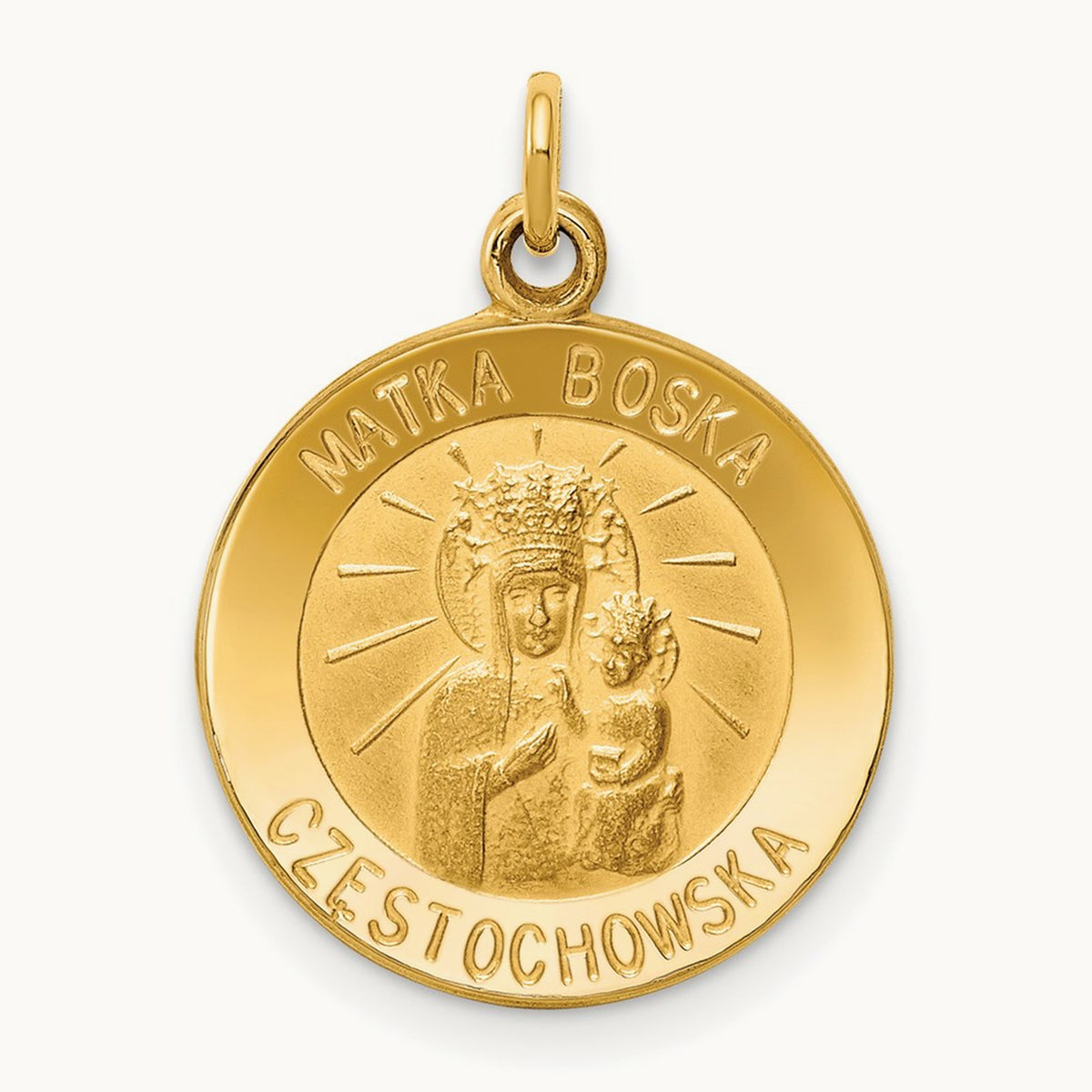 Matka Boska Medal Charm — 19.5mm