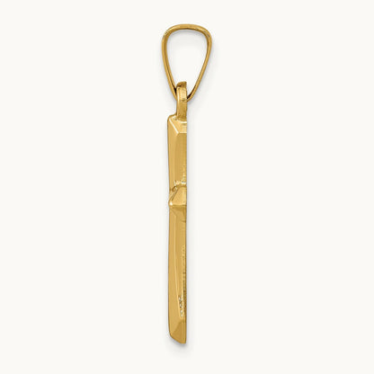 Polished Cross Pendant, 14K