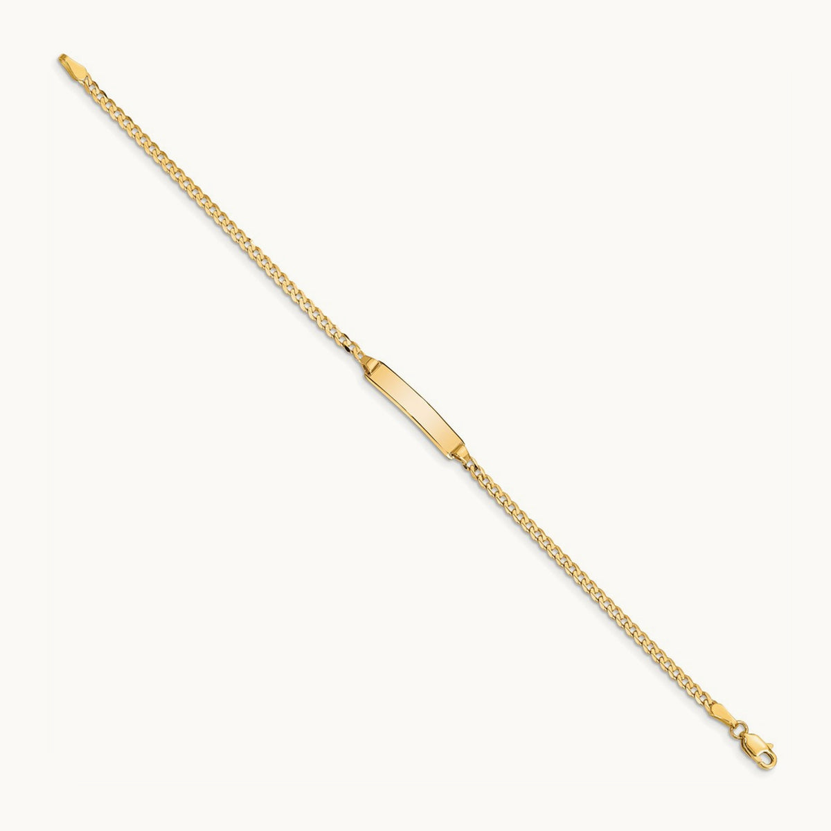 Curb Link ID Bracelet, 14K