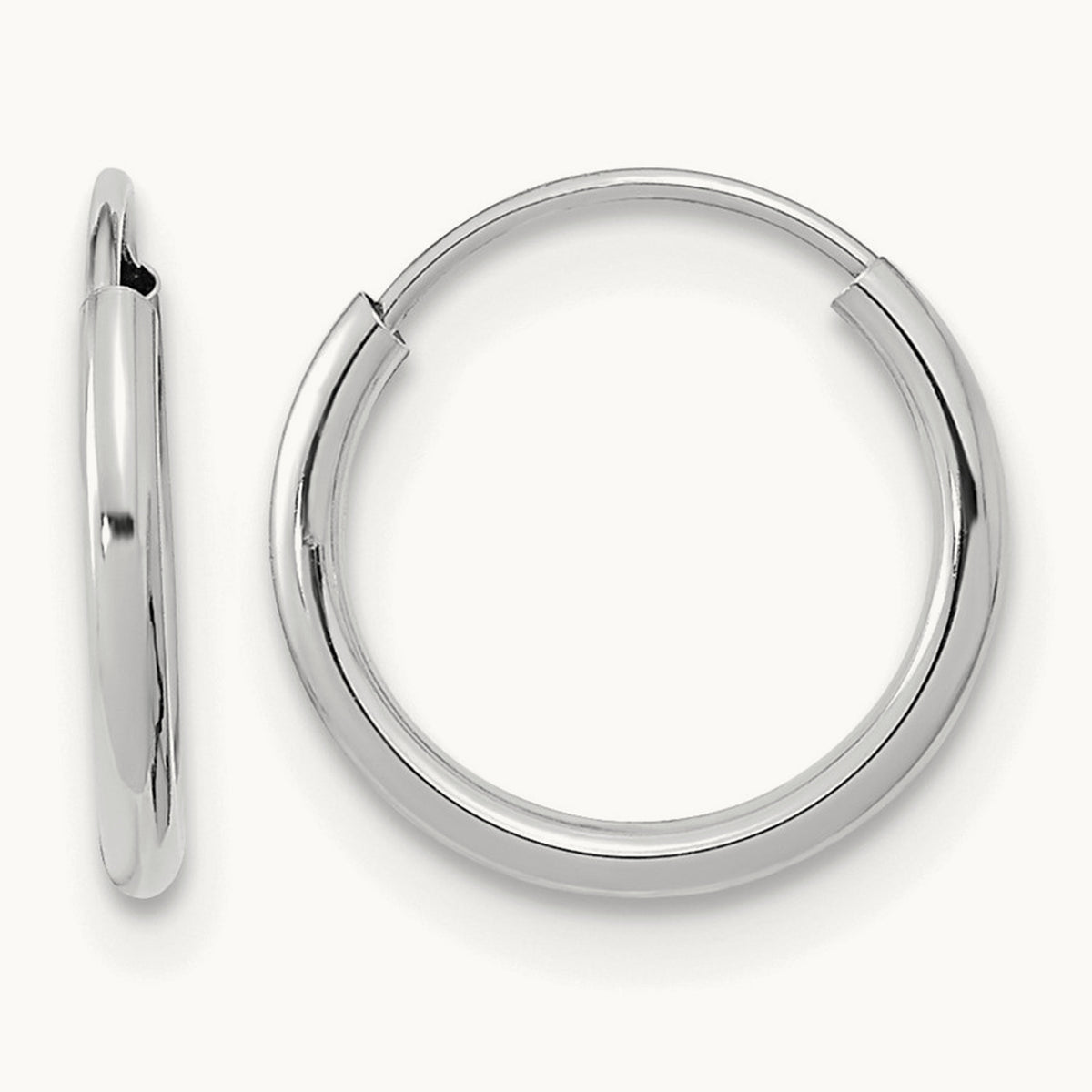 Madi K Endless Hoop Earrings, 14K White Gold