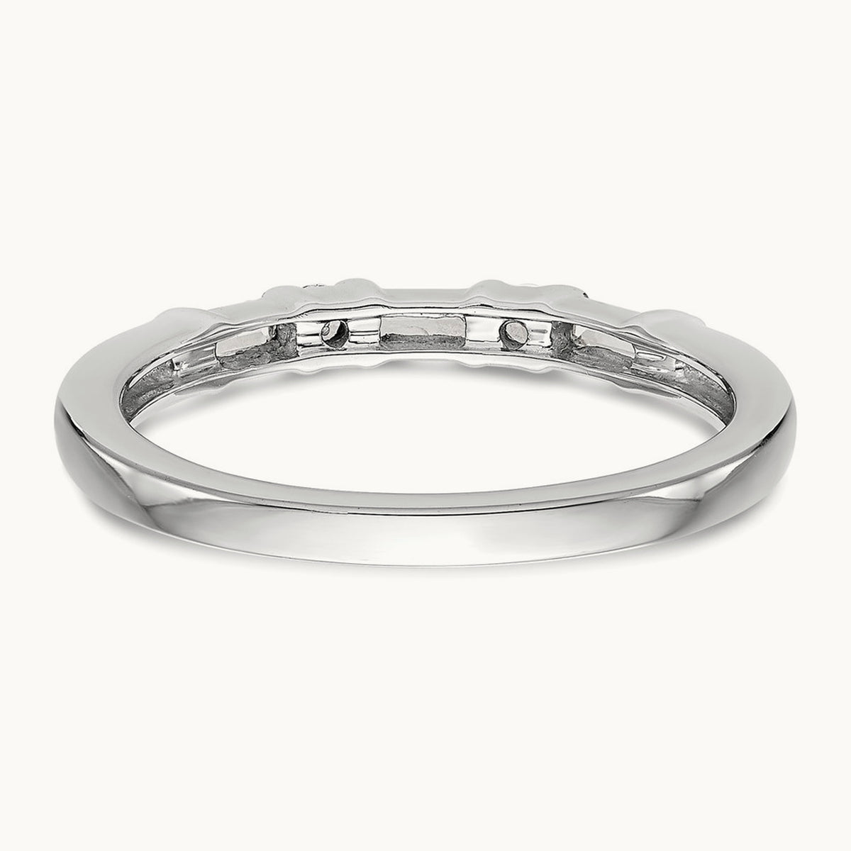 Diamond Wedding Band, 14K White Gold