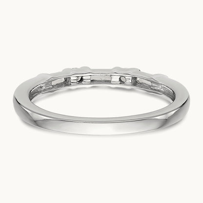 Diamond Wedding Band, 14K White Gold