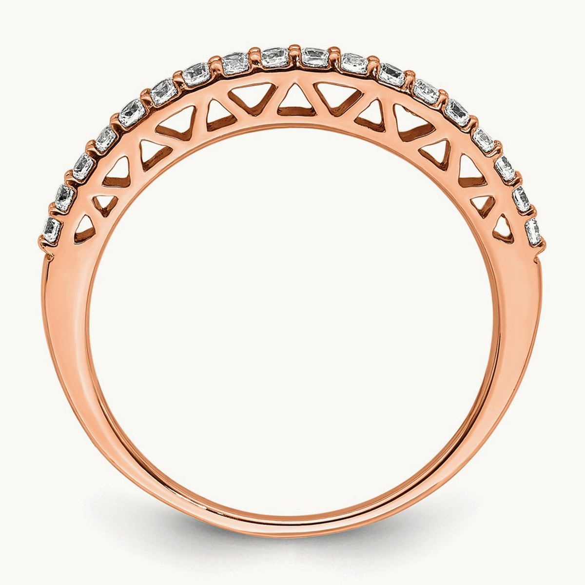 Polished Diamond Band — photo set