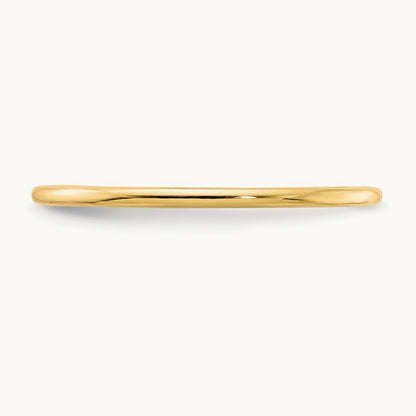 Half Round Stackable Band — 10K Yellow Gold
