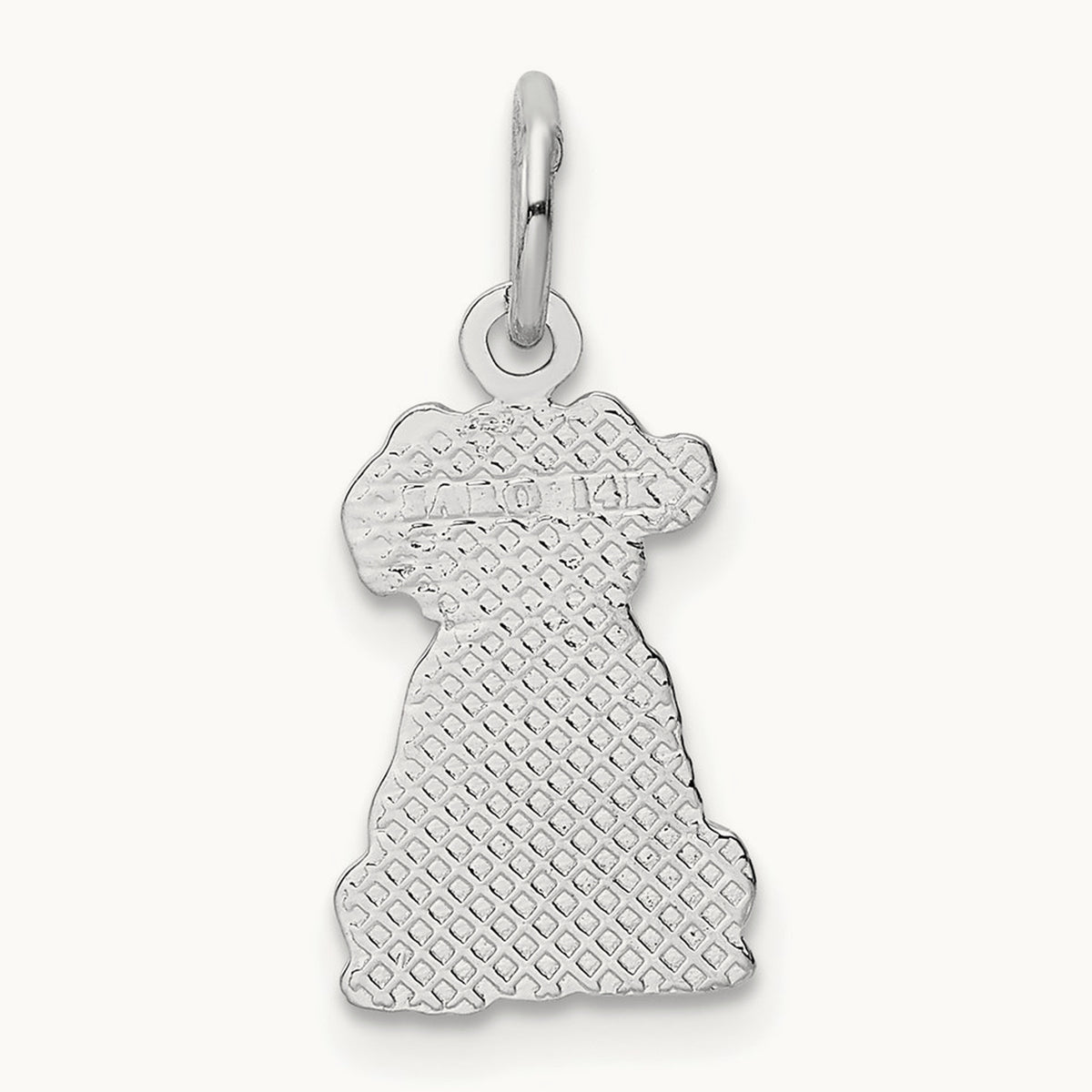 Puppy Charm, 14K White Gold