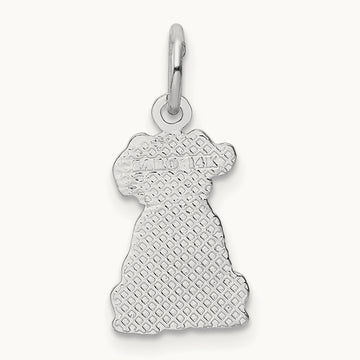 Puppy Charm, 14K White Gold