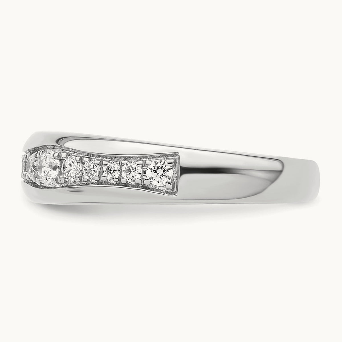 Fashion Band, 0.25 ct tw Lab-Grown Diamond — 14K White Gold