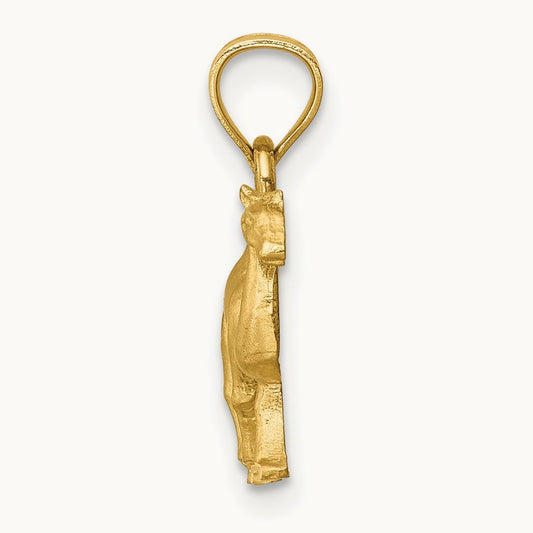 D/C Camel Pendant, 14K