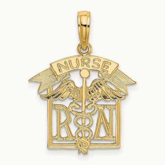 Registered Nurse Charm, 14K