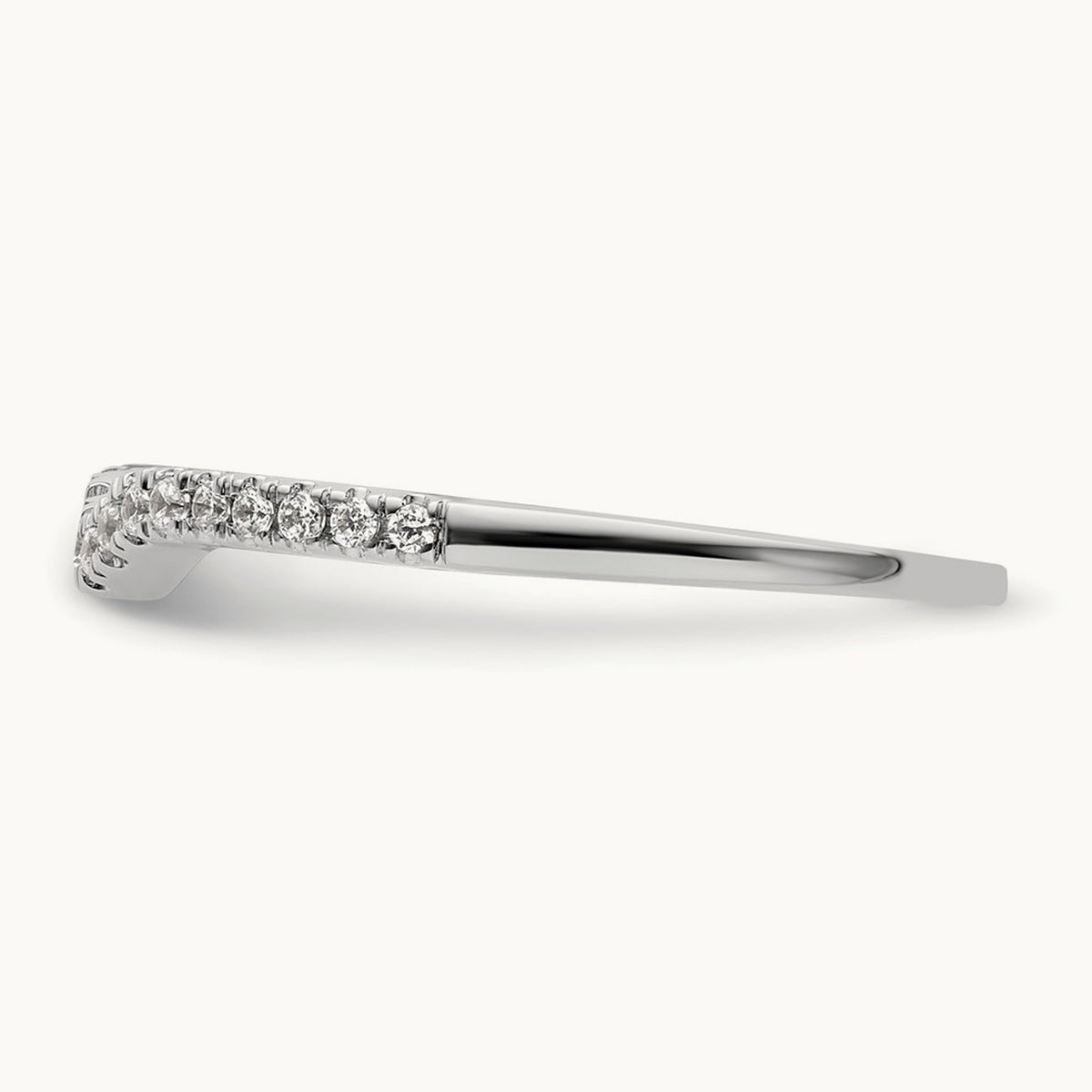 Diamond Wedding Band, 14K White Gold