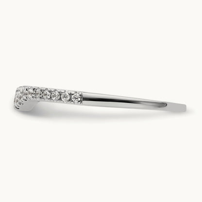 Diamond Wedding Band, 14K White Gold