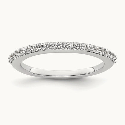 Diamond Wedding Band, 14K White Gold