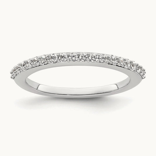 Diamond Wedding Band, 14K White Gold