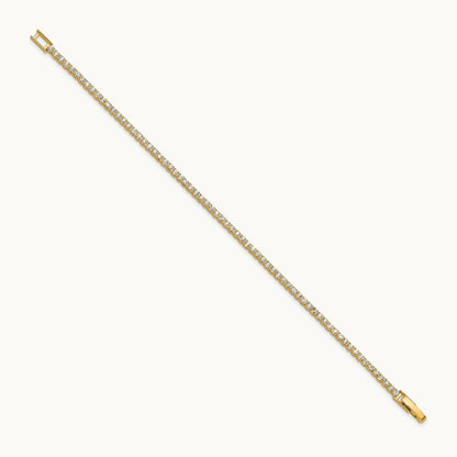 Flash Gold-tone Polished Crystal Bracelet