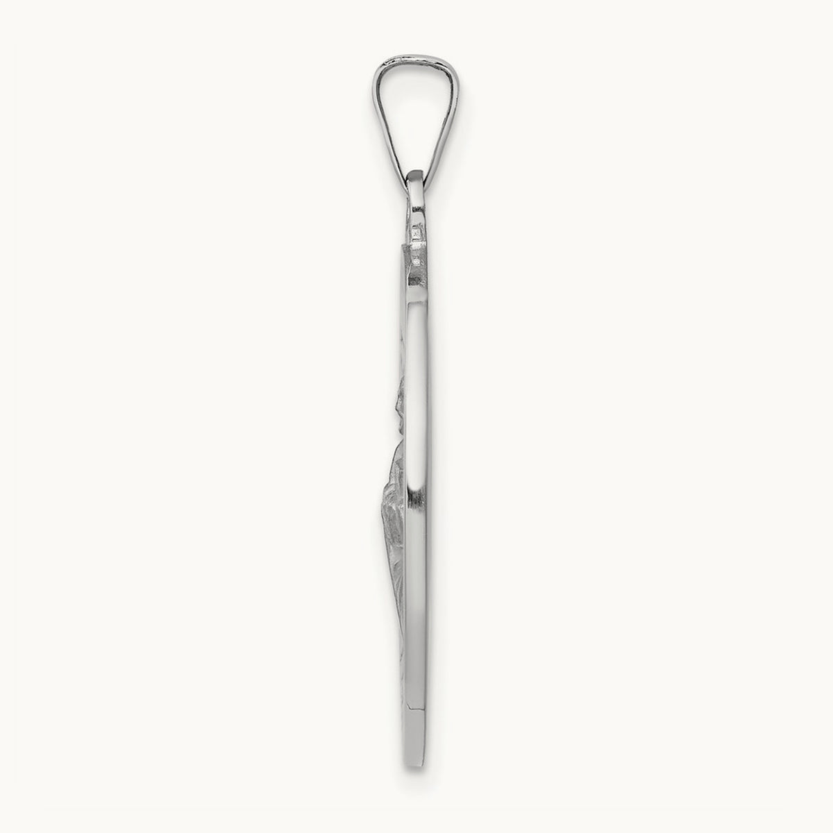 Saint Jude Medal Pendant, 14K White Gold
