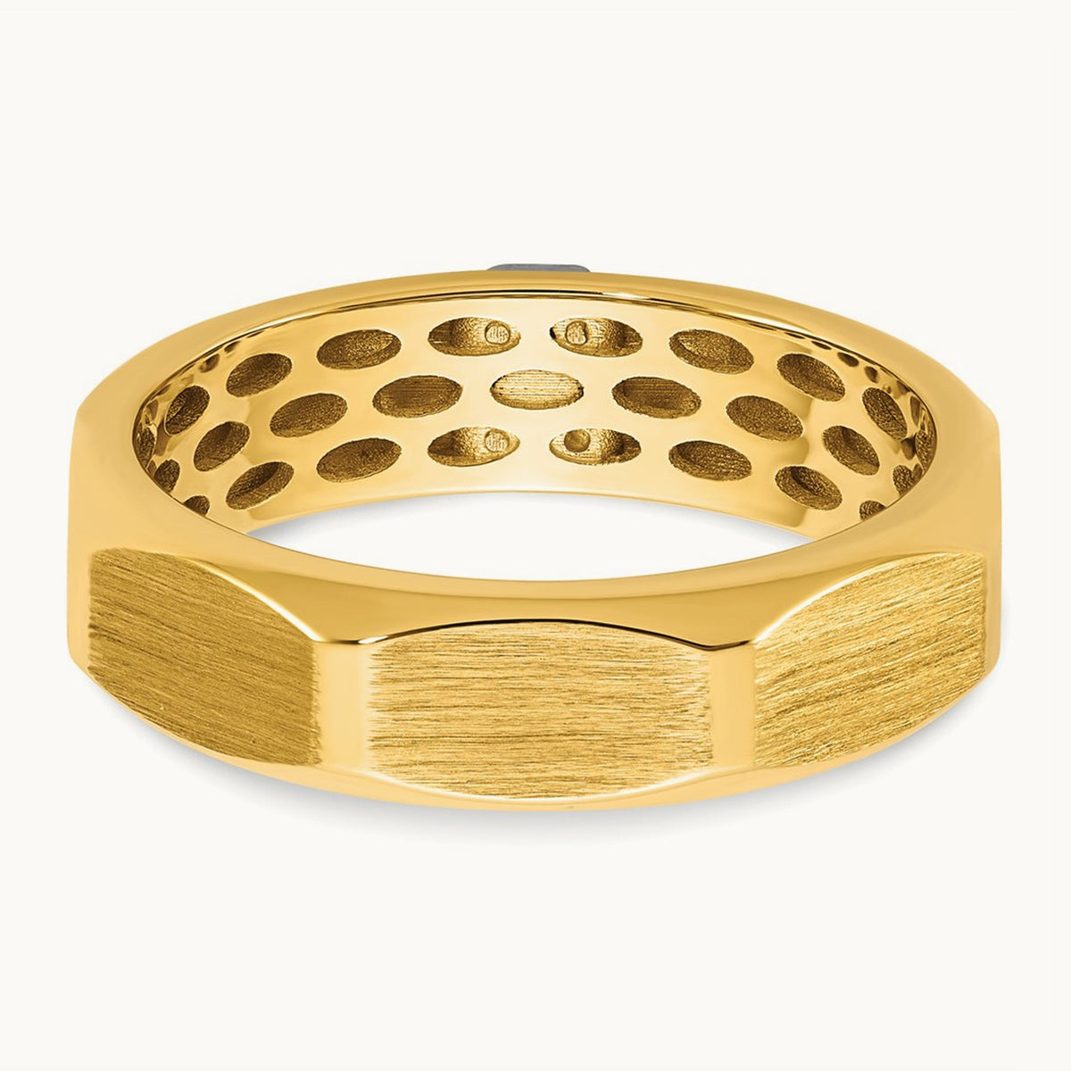 14ktt IB Goodman Mens Satin Diamond Ring Mounting