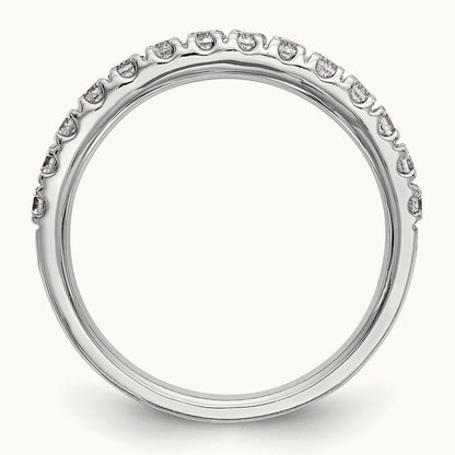 Diamond Wedding Band, 14K White Gold