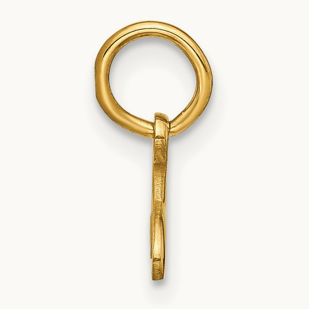Upper case Initial Charm — 14K Yellow Gold, A