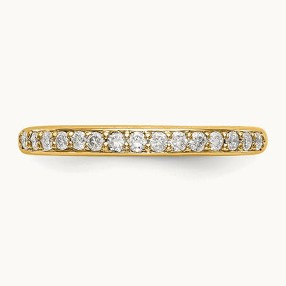 Wedding Band, 0.25 ct tw Lab-Grown Diamond — 14K Yellow Gold