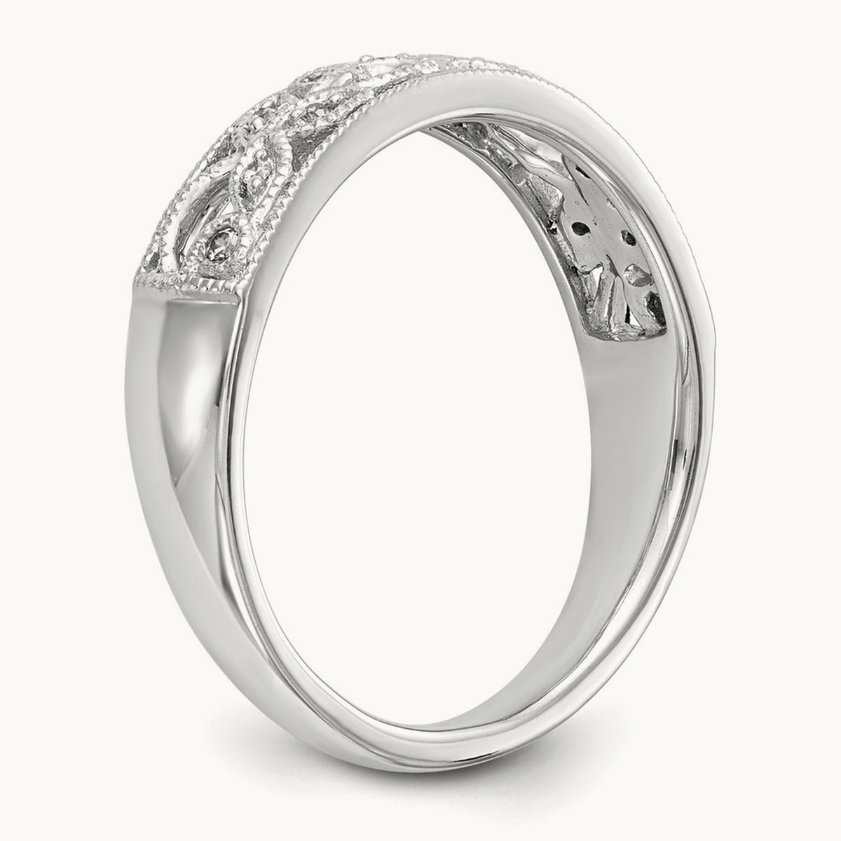 Diamond Band — 14K White Gold, 7