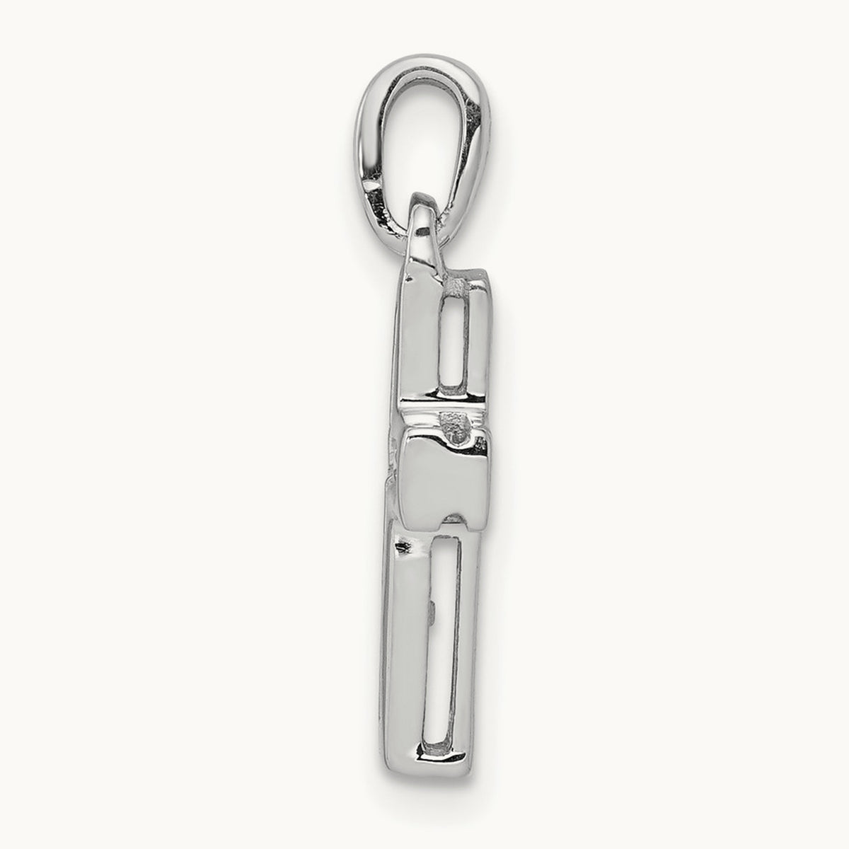 1/6ct. Diamond Latin Cross Pendant — 14K White Gold