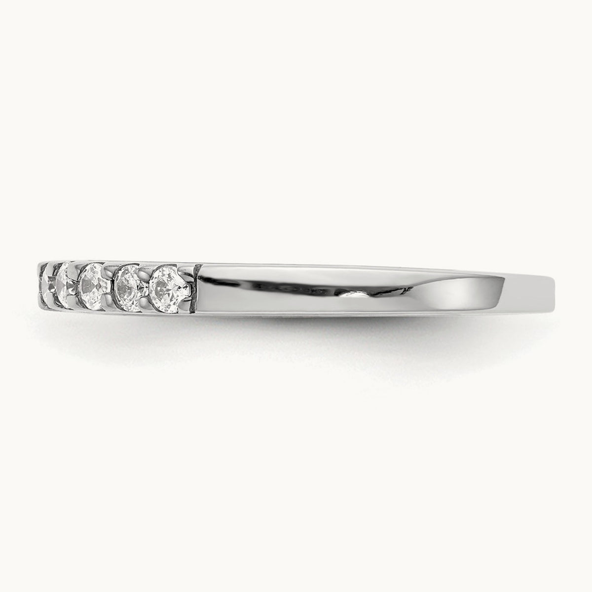 Diamond Wedding Band, 14K White Gold