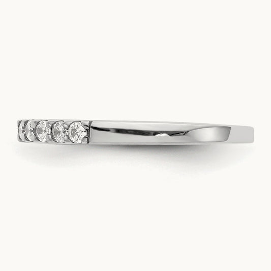 Diamond Wedding Band, 14K White Gold
