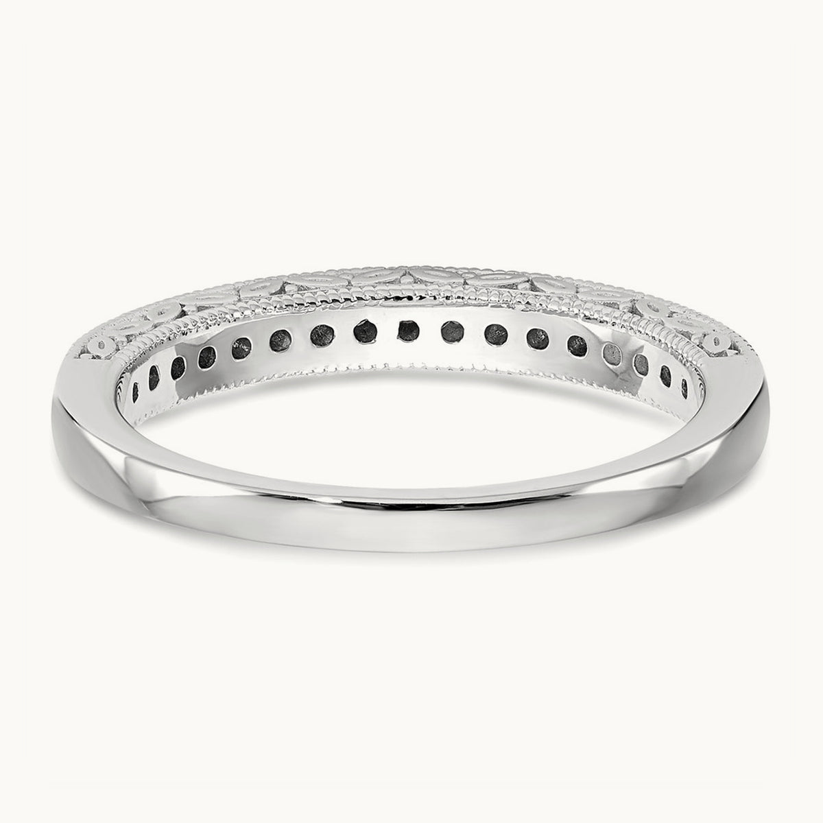 Diamond Wedding Band, 14K White Gold
