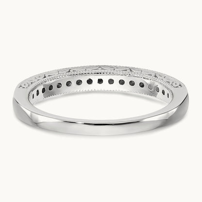 Diamond Wedding Band, 14K White Gold