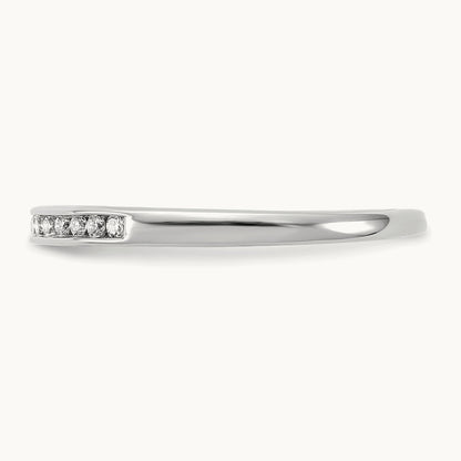 Channel Set Band, 0.10-1.00 ct tw Lab-Grown Diamond — 1/10 ct, 14K White Gold