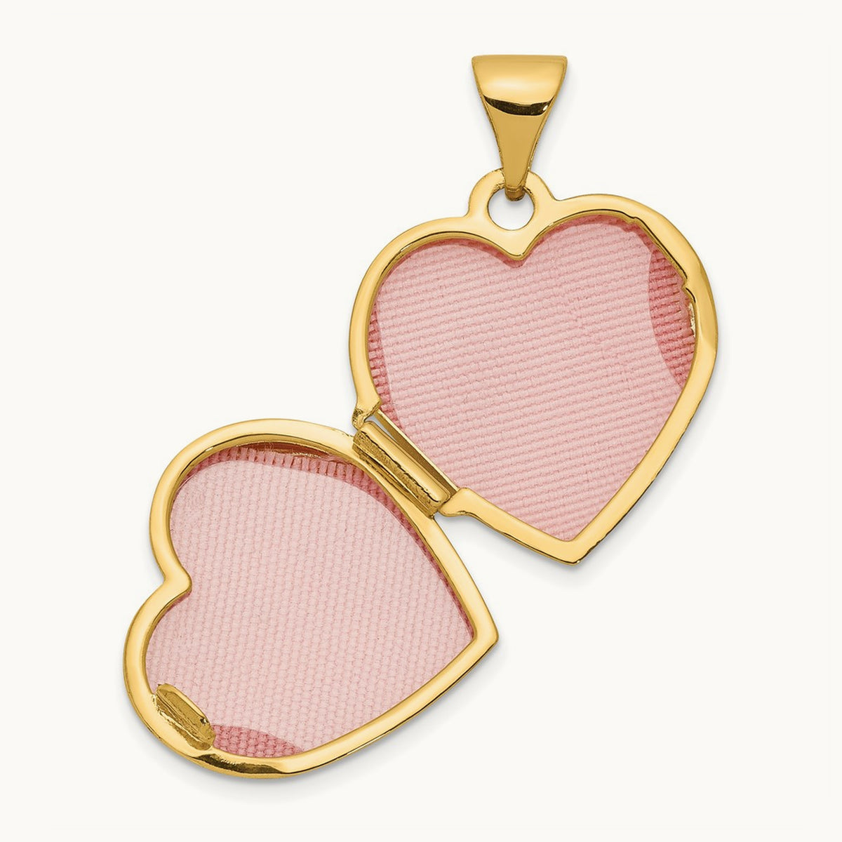 Scroll Heart Locket, 14K