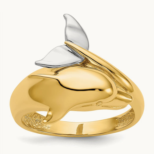 Polished Dolphin Ring — photo set