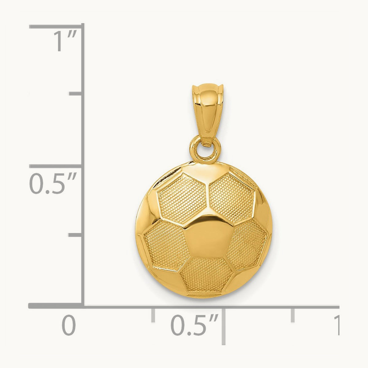 Soccer Ball Pendant — 19mm