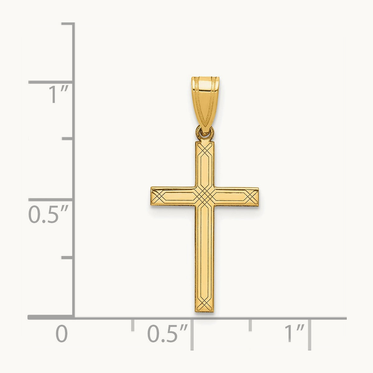 Cross Charm, 14K