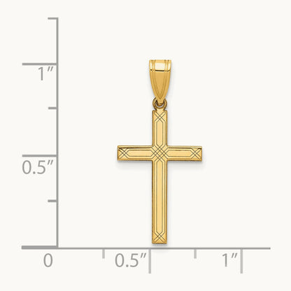 Cross Charm, 14K