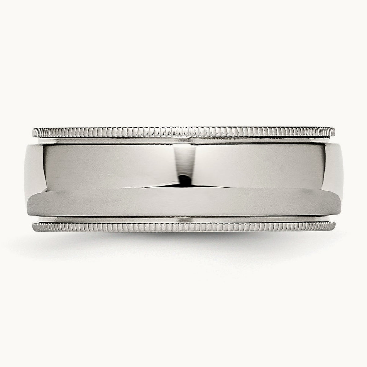 Polished Grooved and Beaded Band — photo set (2)