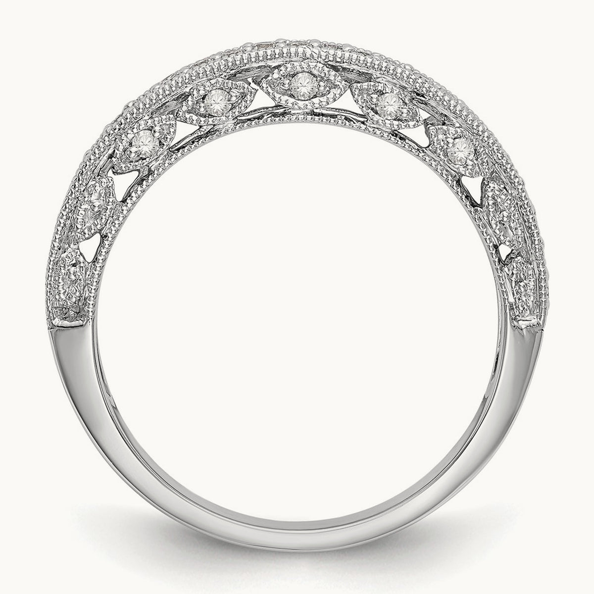 Diamond Band, 14K White Gold